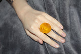 Ring Rose gelb transparent