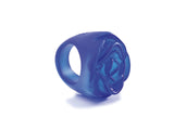 Ring Rose royal blau. (107F) transparent